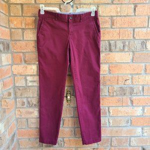 Banana Republic Womens Skinny Jeans Pants Ryan Fit Berry Size 2